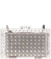 Antonio Melani Clear Nested Rhinestone Minaudiere Clutch