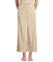 Antonio Melani Coordinating Cameron Linen Blend Wide Leg Pants