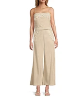 Antonio Melani Coordinating Cameron Linen Blend Wide Leg Pants