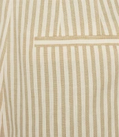Antonio Melani Coordinating Tropez Stripe Linen Blend Shorts