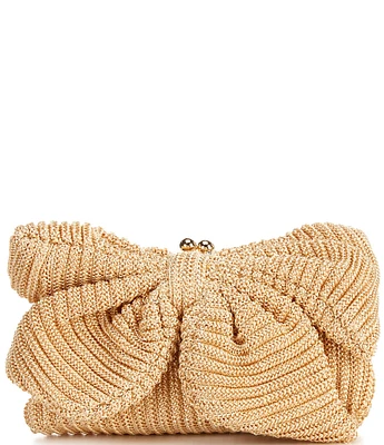 Antonio Melani Crochet XL Bow Clutch