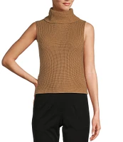 Antonio Melani Dylon Turtleneck Sleeveless Sweater