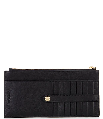 Antonio Melani East West Leather Flat Zip Wallet