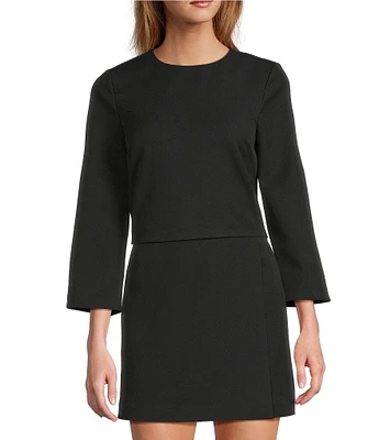 Antonio Melani Edina Round Neck Long Sleeve Blouse