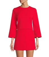 Antonio Melani Edina Round Neck Long Sleeve Blouse