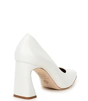 Antonio Melani Ellery Leather Flared Heel Pumps