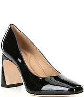 Antonio Melani Ellery Patent Leather Flared Heel Pumps