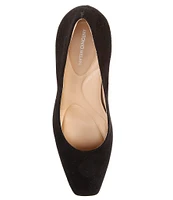 Antonio Melani Ellery Suede Flared Heel Pumps