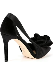 Antonio Melani Ester Velvet Flower Heel Pumps