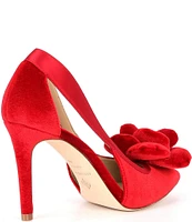 Antonio Melani Ester Velvet Flower Heel Pumps