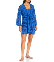 Antonio Melani Eyelet Front Knot Dress Swim Cover-Up