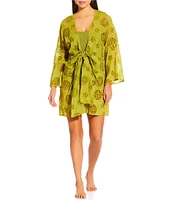 Antonio Melani Eyelet Front Knot Dress Swim Cover-Up
