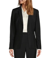 Antonio Melani Gayle Wool Blend Notch Lapel Long Sleeve Blazer