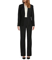 Antonio Melani Gayle Wool Blend Notch Lapel Long Sleeve Blazer