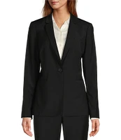 Antonio Melani Gayle Wool Blend Notch Lapel Long Sleeve Blazer