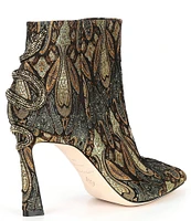 Antonio Melani Grayce Jacquard Snake Embellished Booties