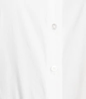 Antonio Melani Greta Long Sleeve Point Collar Poplin Bodysuit