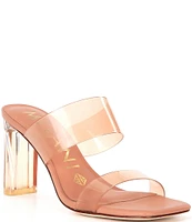 Antonio Melani Hanna Vinyl Two Band Dress Sandals