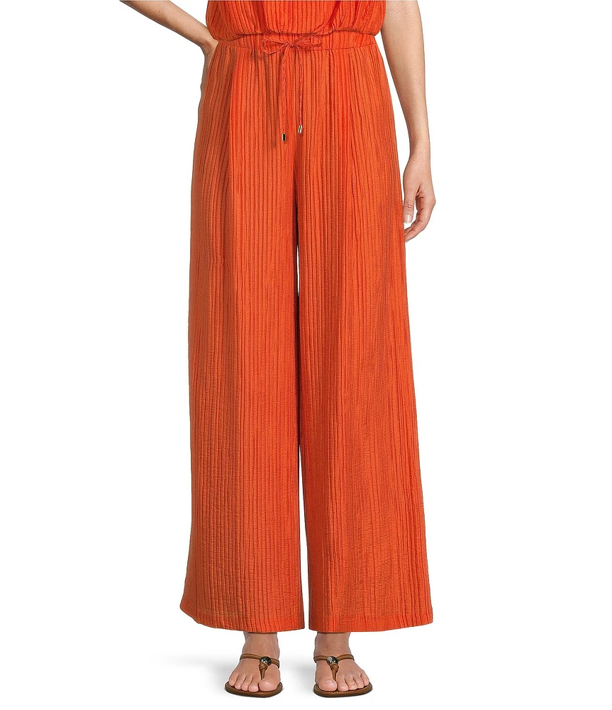 Antonio Melani Coordinating Harley Novelty Crinkle Wide Leg Pants