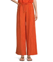Antonio Melani Coordinating Harley Novelty Crinkle Wide Leg Pants