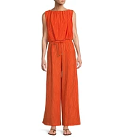 Antonio Melani Coordinating Harley Novelty Crinkle Wide Leg Pants