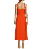 Antonio Melani Isabella Square Neck Sleeveless A-Line Dress