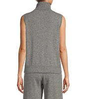 Antonio Melani Ivone Turtleneck Cashmere Sleeveless Sweater