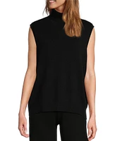 Antonio Melani Ivone Turtleneck Cashmere Sleeveless Sweater