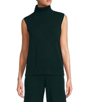 Antonio Melani Ivone Turtleneck Cashmere Sleeveless Sweater