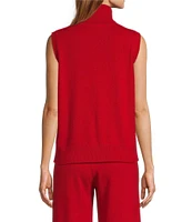 Antonio Melani Ivone Turtleneck Cashmere Sleeveless Sweater