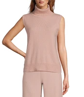 Antonio Melani Ivone Turtleneck Cashmere Sleeveless Sweater