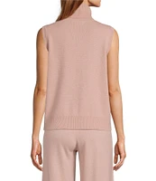 Antonio Melani Ivone Turtleneck Cashmere Sleeveless Sweater