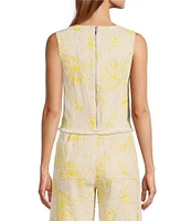 Antonio Melani Coordinating Kai Floral Soutache Sleeveless Blouse