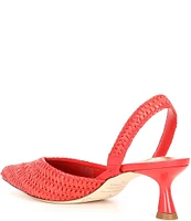 Antonio Melani Kaia Raffia Halter Slingback Pumps