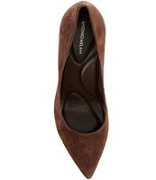 Antonio Melani Kara Kidsuede Leather Pointed Toe Pumps