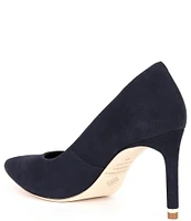 Antonio Melani Kara Kidsuede Leather Pointed Toe Pumps