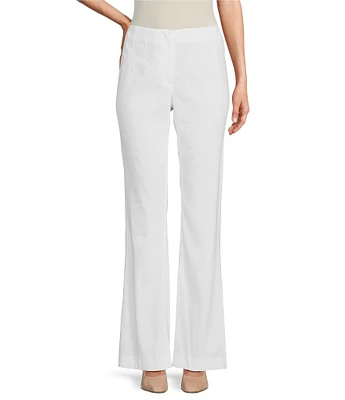 Antonio Melani Kendall Straight Stretch Coordinating Linen Blend Trousers