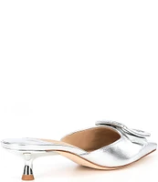 Antonio Melani Kendra Leather Buckle Detail Dress Mules