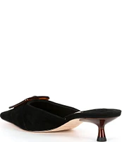 Antonio Melani Kendra Suede Buckle Detail Dress Mules