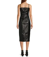 Antonio Melani Kim Sheath Leather Dress