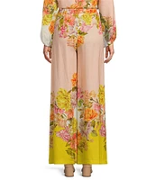 Antonio Melani Kori Linen Coordinating Floral Printed Pant