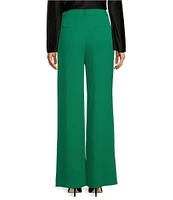 Antonio Melani Lennox Stretch Crepe Wide Leg Trouser Pant