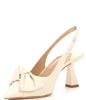 Antonio Melani Lenore Leather Bow Slingback Pumps