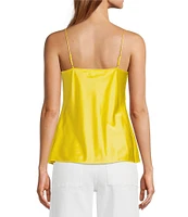 Antonio Melani Lila Silk Charmeuse Scoop Neck Sleeveless Blouse