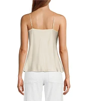 Antonio Melani Lila Silk Cowl Neck Cami Tank