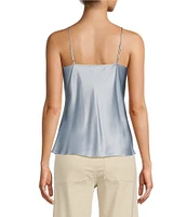 Antonio Melani Lila Silk Cowl Neck Cami Tank