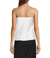 Antonio Melani Lila Silk Cowl Neck Cami Tank