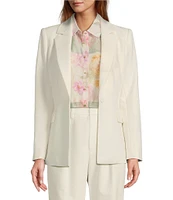 Antonio Melani Lindell Twill Notch Lapel Long Sleeve Blazer