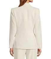 Antonio Melani Lindell Twill Notch Lapel Long Sleeve Blazer