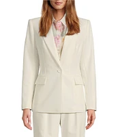Antonio Melani Lindell Twill Notch Lapel Long Sleeve Blazer